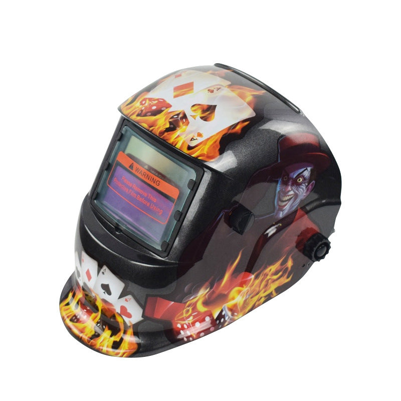 107Solar Automatic Dimming Welding Protective Mask Head-mounted Argon Arc Welding LCD Welder Mask