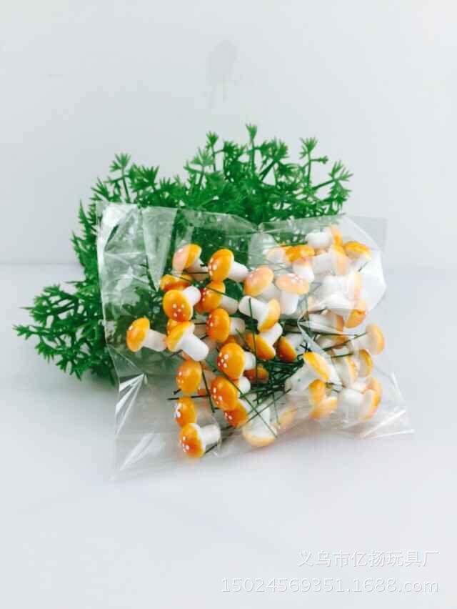 Simulation Plant 60A pack of colorful small mushrooms Special Offer Foam Mushroom Micro Landscape Potted Plant Accessories Ornaments