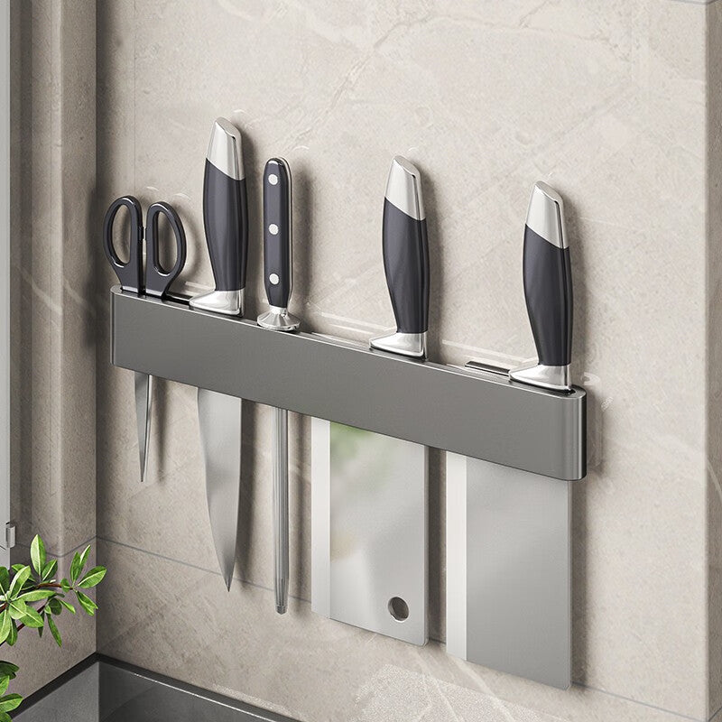 Manufacturer supplies multifunctional kitchen storage rack Knife Rest Wall-Mounted Simple Knife Holder Storage for Kitchen Knives
