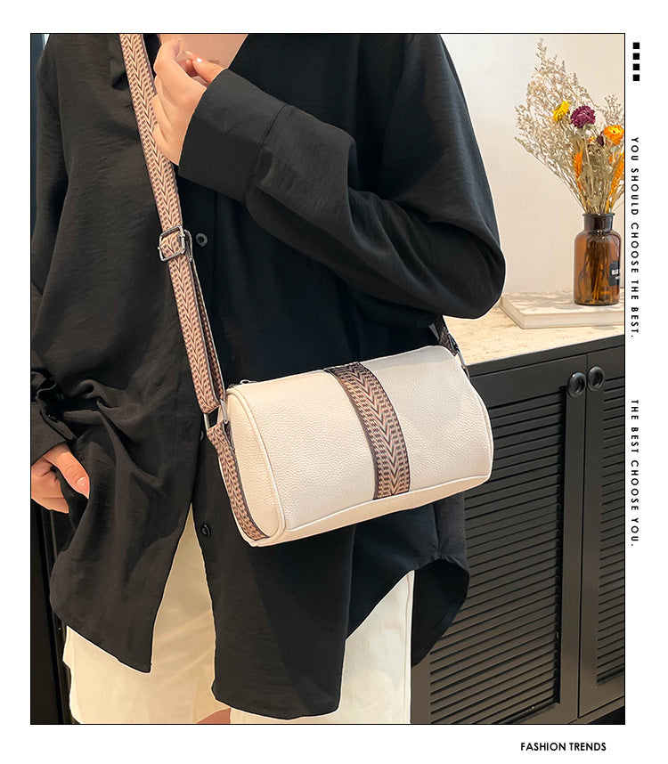 Genuine Leather Fashion Large Capacity Women's Bag2023New Top Layer Cowhide European and American Retro Casual Bag Trendy Single Shoulder Crossbody Bag