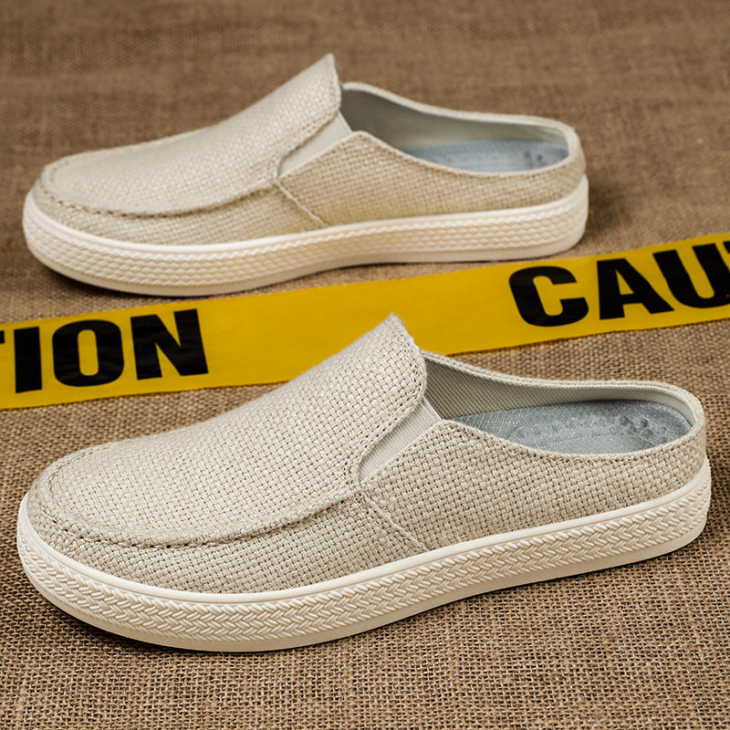 Men's Summer Breathable Casual Slip-On Shoes Comfortable Dad Shoes Outdoor Slippers Home Trendy Men's Shoes