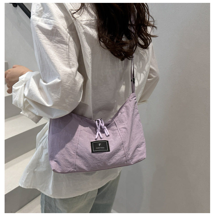 2025New Spring Large Capacity Single Shoulder Crossbody Retro Simple Ruiying Commuter Women's Bag Fashion Casual Tote Bag