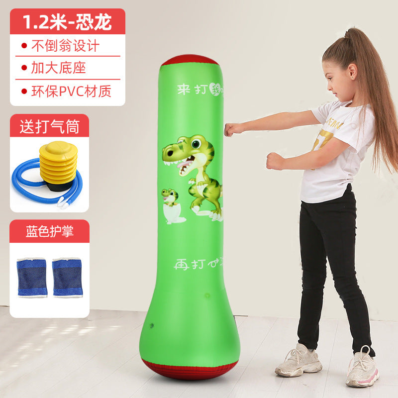 Inflatable Punching Bag Punching Column Standing Sandbag Adult Home Training Equipment Children's Equipment