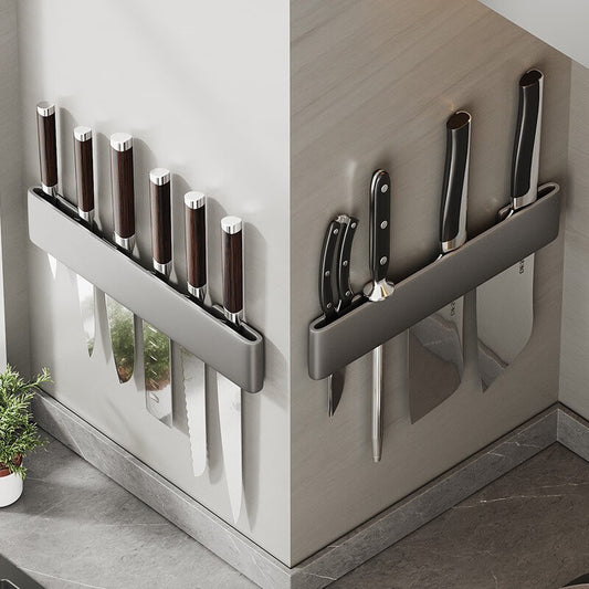 Manufacturer supplies multifunctional kitchen storage rack Knife Rest Wall-Mounted Simple Knife Holder Storage for Kitchen Knives