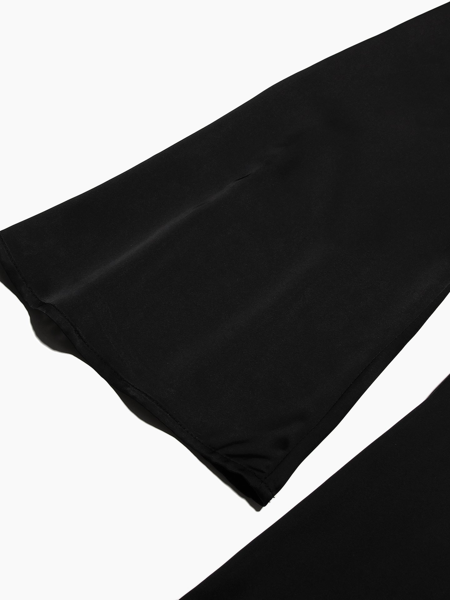 Pear-shaped Body Wear Women's Long-sleeved Loose Belted Waist Black Long Dress High-end Sense of Temperament Style Dress for Women