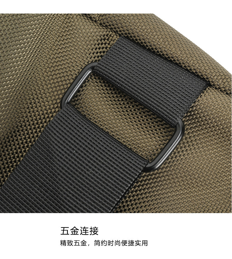 Silk Chest Bag Autumn New Large Capacity Casual Men's Bag Lightweight Simple Water-Resistant Oxford Cloth Crossbody Backpack