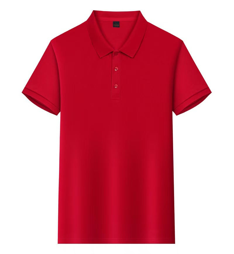 Short Sleeve polo Men's Summer Workwear Turn-down Collar Printed Work Shirt logo Patterned Advertising Shirt for Men polo Shirt