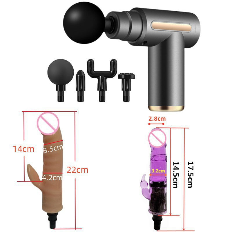 Fascia Gun Modified Head Massage for Women Multi-Functional Adapter Replacement Silicone Accessories Adult Gun Head Massager Device