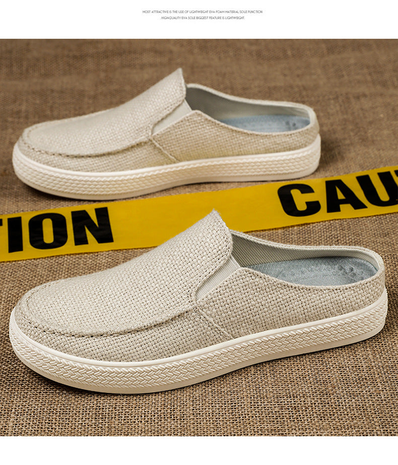 Men's Summer Breathable Casual Slip-On Shoes Comfortable Dad Shoes Outdoor Slippers Home Trendy Men's Shoes