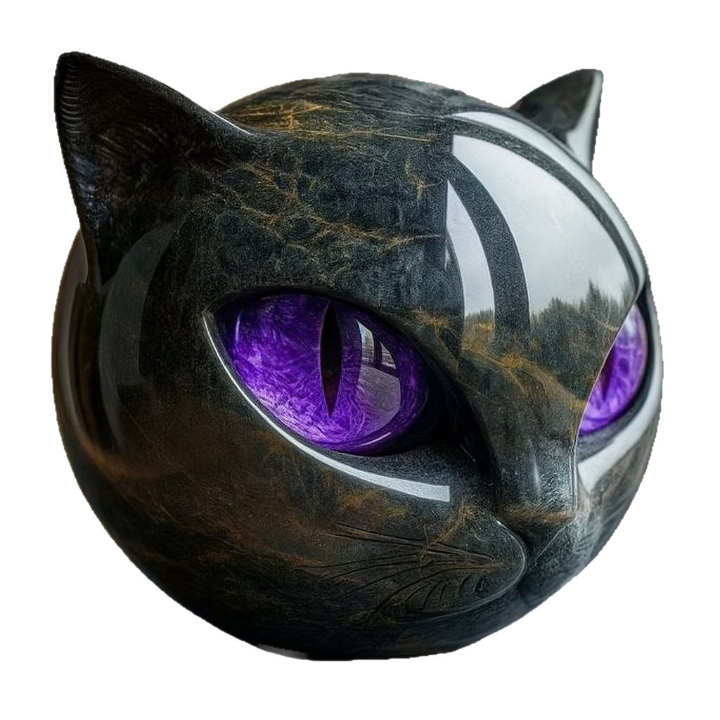 Cross-Border New Products Luxury Black Cat Stone Sculpture Luxurious Black Cat Stone Sculpture
