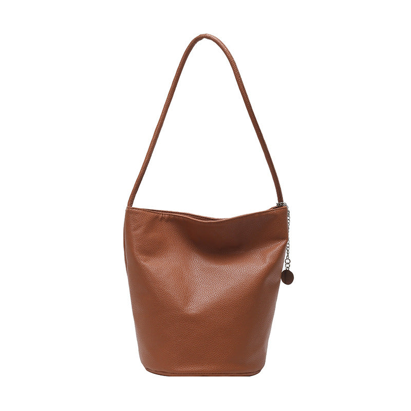 Women's Commuter Tote Bag Versatile2024New Fashion Large Capacity Bucket Crossbody Bag High-end Single Shoulder Underarm Bag