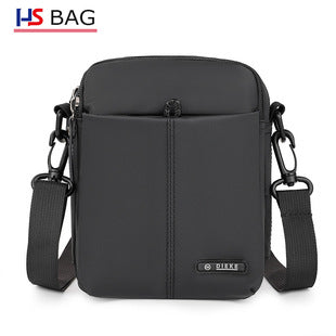 Silk Chest Bag Autumn New Large Capacity Casual Men's Bag Lightweight Simple Water-Resistant Oxford Cloth Crossbody Backpack