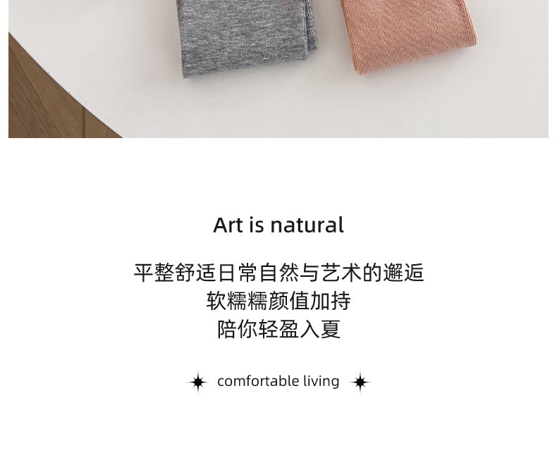 Socks Pure Cotton Women Summer Thin Style Pile Socks Solid Color Mid-Calf Socks Oxygen Cotton Confinement Socks Women Long Socks Zhuji Socks Industry