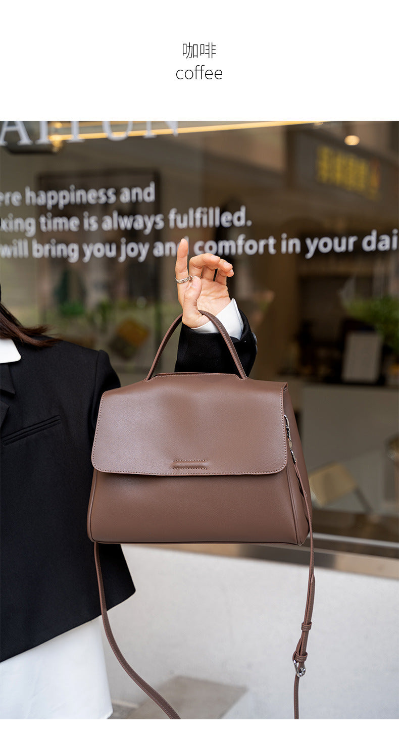 Cross-border Tote Bag for Women2024Summer new soft leather large capacity niche high-end genuine leather single shoulder crossbody bag