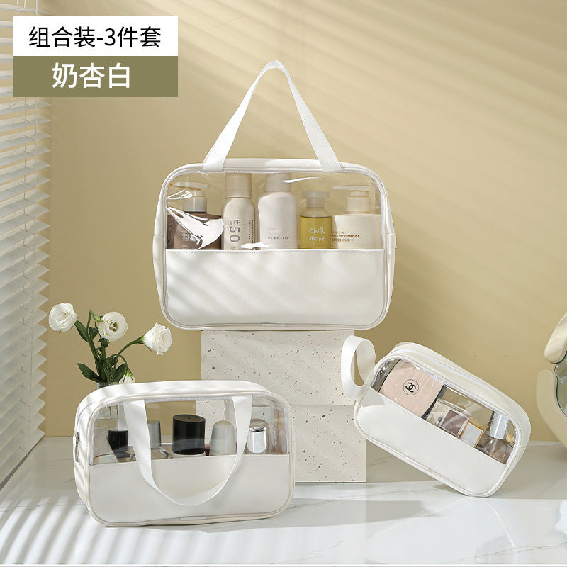 Transparent Cosmetic Bag New Large Capacity Waterproof Visual Portable Women's Travel Toiletry Bag Cosmetic Storage Bag