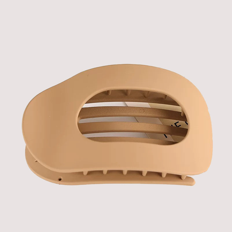 Cross-Border New Hot-Selling Flat Oval Hair Clip Duckbill Clip Strong Grip Back of Head Hair Bun Simple Clip Hair Accessory
