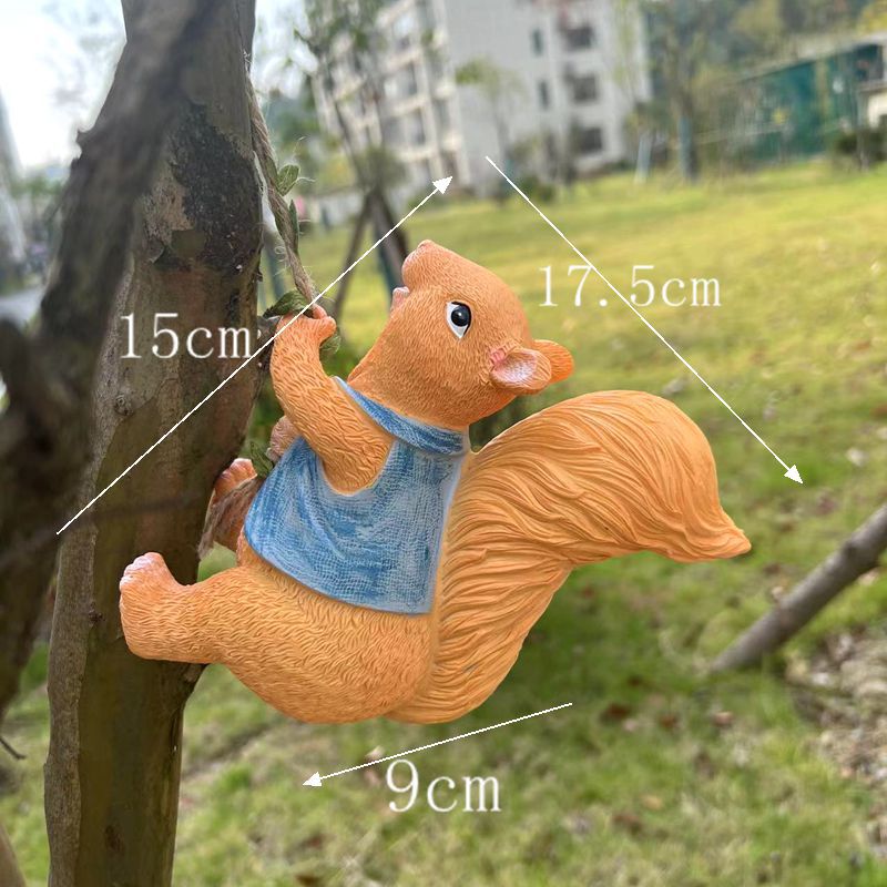 Cute Animal Climbing Bunny Wall Hanging Homestay Outdoor Garden Ornament Courtyard Tree Climbing Landscape Pipe Decoration