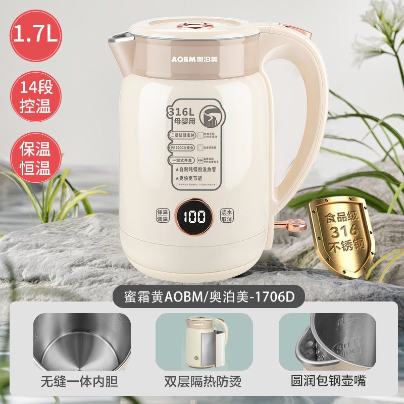 Aobomei ABOM Electric Kettle316Stainless Steel Seamless Inner Liner Insulated Kettle Electric kettle