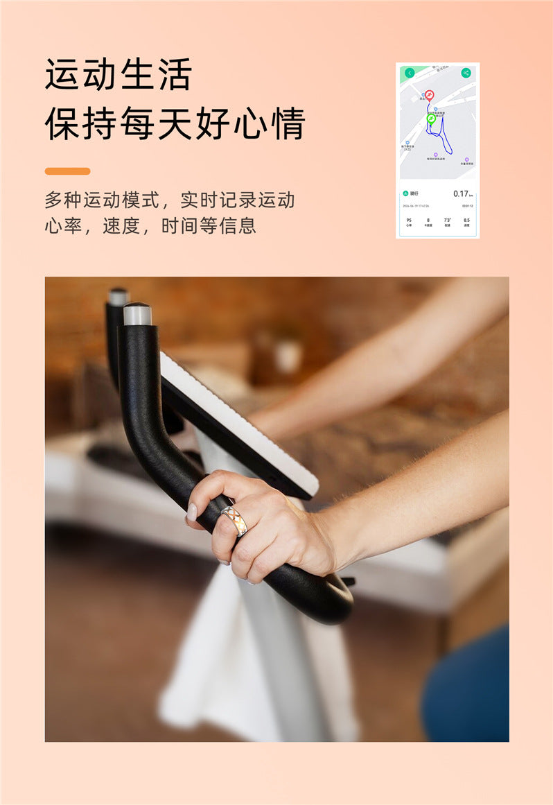 Cross-Border Hot-Selling Niche Black Technology R10M Enamel Color Smart Ring Heart Rate Blood Oxygen Sleep Monitoring Sports Photo