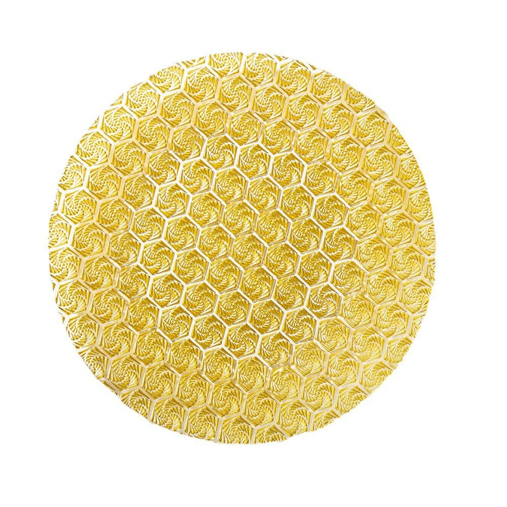 Western-style Glass Dinner Plate charger plate Wedding Banquet Decoration Plate High-Value Fruit Plate13inch pad plate