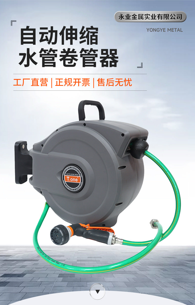 Garden Irrigation Water Sprinkler Garden Irrigation Water Gun Water Sprinkler Equipment Automatic Retractable Hose Reel Tool Wholesale
