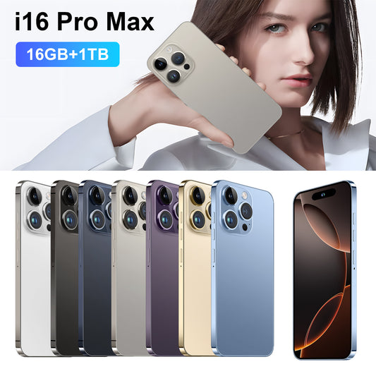 Hot Sale I16 Pro Max Cross-border Mobile Phones16+1T Truly Smart Island7.3Inch Android8.1Meikeduo OZON Batch