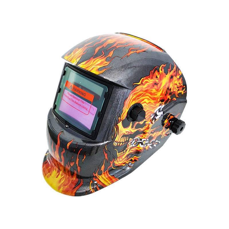 107Solar Automatic Dimming Welding Protective Mask Head-mounted Argon Arc Welding LCD Welder Mask