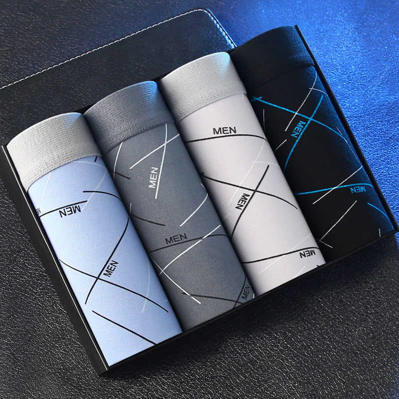 【New product best-selling】Men's Underwear Boxer Briefs Youth Mid-Rise Four-Corner Underwear Men's Plus Size Underpants Shorts http://detail.1688.com/offer/724677929045.html