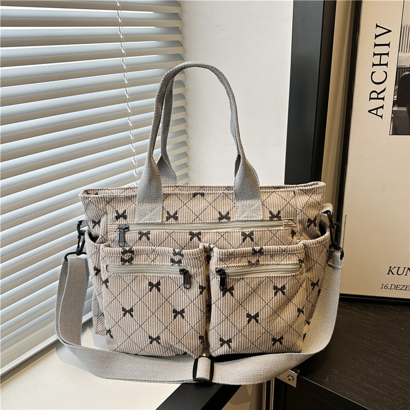2025Summer New Simple Fashion Underarm Tote Bag This Year's Trendy Retro Commuter Shoulder Bag for Women