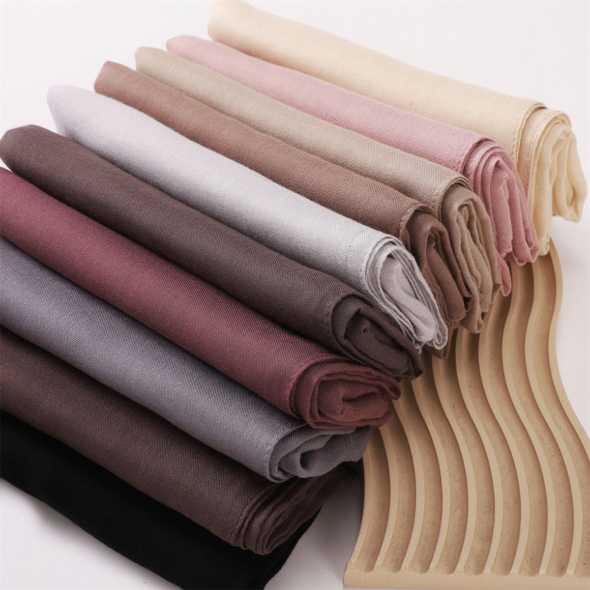 Lightweight Rayon Cotton Linen Solid Color Long Scarf Air-conditioned Room Travel Shawl Monochrome Rayon Scarf Headscarf Shawl for Women