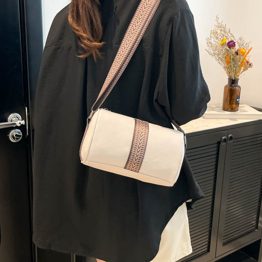 Genuine Leather Fashion Large Capacity Women's Bag2023New Top Layer Cowhide European and American Retro Casual Bag Trendy Single Shoulder Crossbody Bag