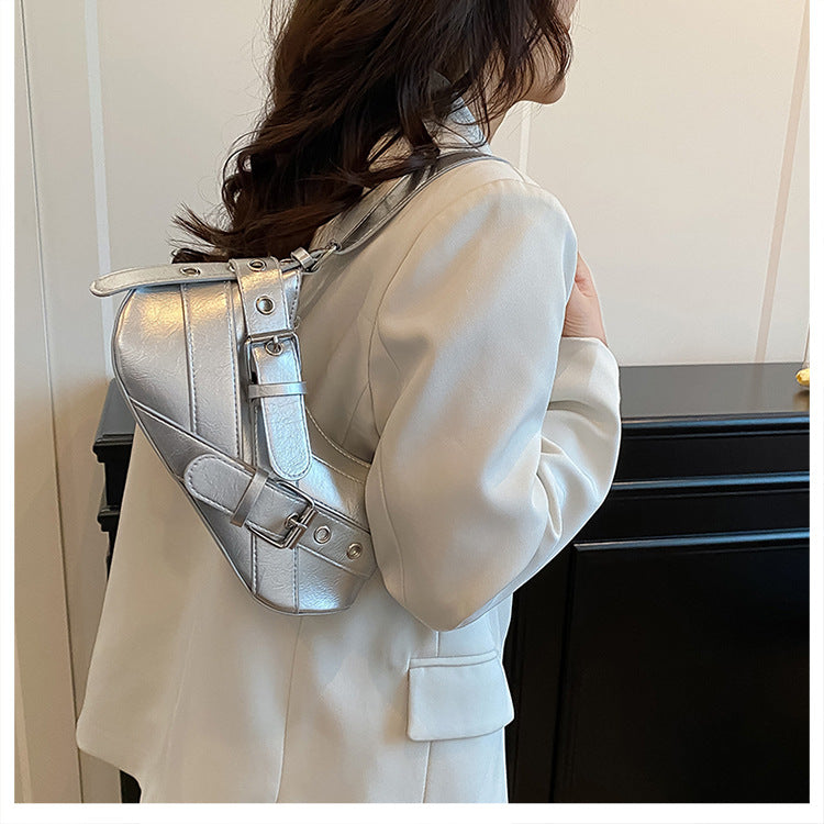 Women's Bag2025New Bag Niche Texture Baguette Bag Retro Underarm Bag Versatile ins Trendy Single Shoulder Crossbody Bag
