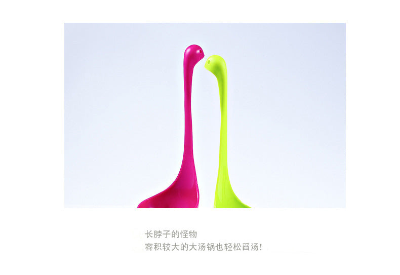 Amazon Creative Loch Ness Monster Spoon Cartoon Food Grade Plastic Spoon Kitchen Tool Manufacturer Wholesale