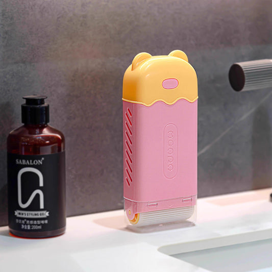 Wholesale-【Light Luxury Bear Soap Dish】Bear Multifunctional Foaming Soap Box Hands-Free Soap Storage