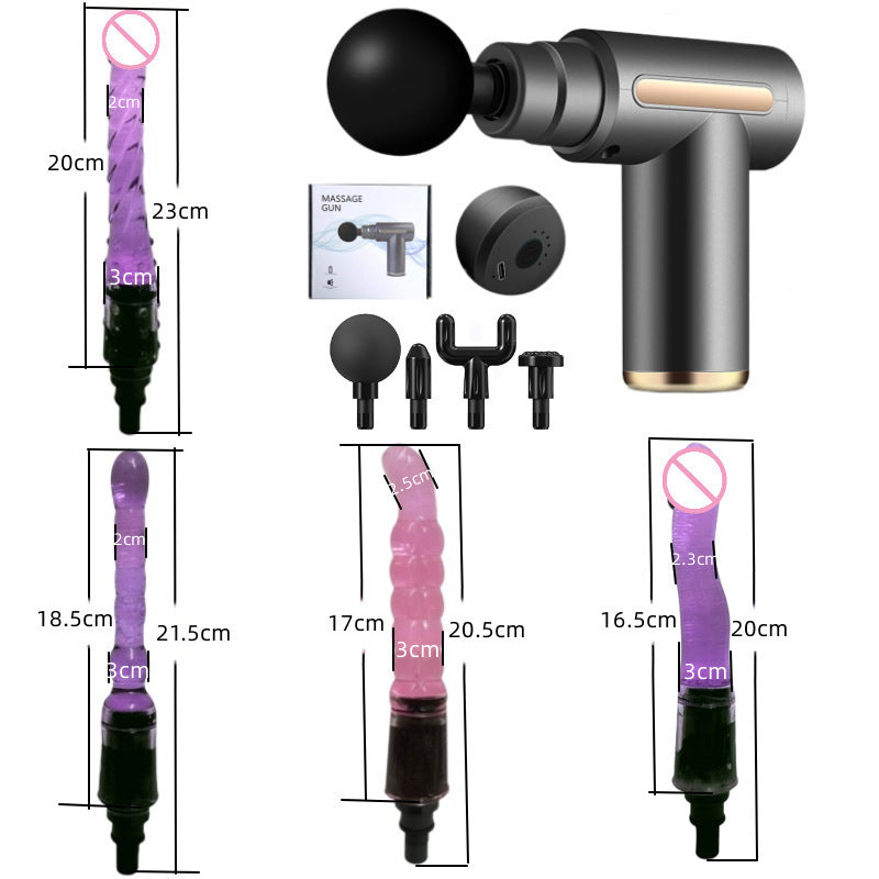Fascia Gun Modified Head Massage for Women Multi-Functional Adapter Replacement Silicone Accessories Adult Gun Head Massager Device