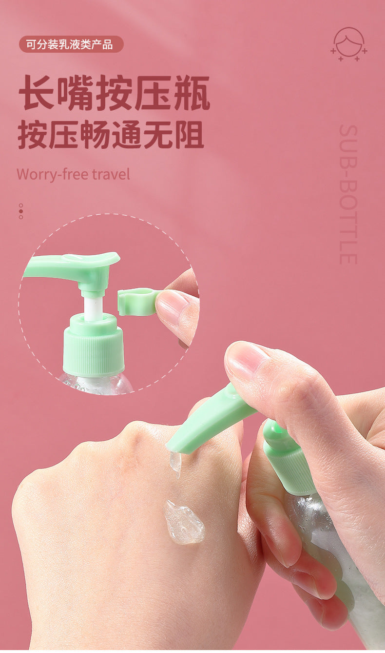 LMLTOP 7Travel Bottle Set 50ml Cosmetic Dispensing Bottle Spray Bottle Press Bottle Cream Box SY760