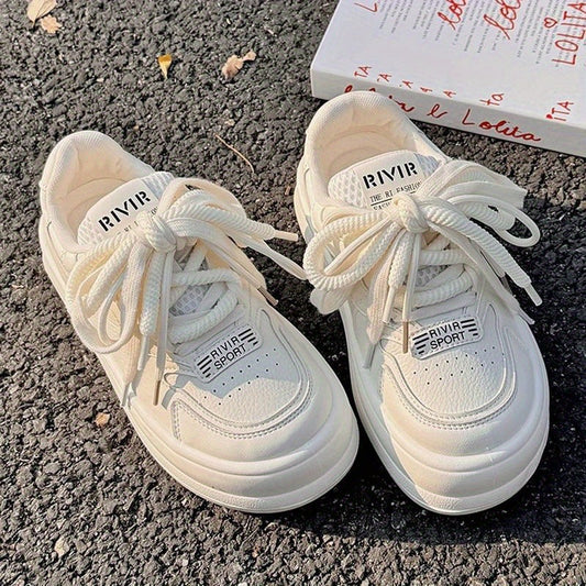 Women's Thick-Soled White Sneakers2025New Summer Women's Sneakers ins Trendy Height-Increasing Chunky Sneakers