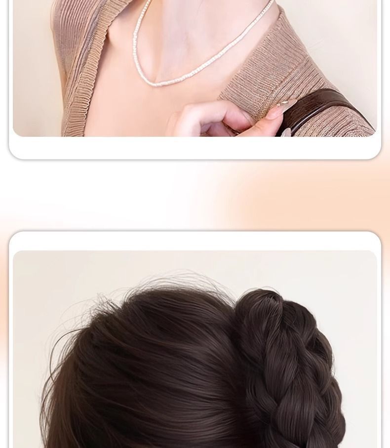 Bun Hair Claw Clip Princess Flower Bud Wig Braided Hair Bun Textured Hair Volume Increase Wholesale