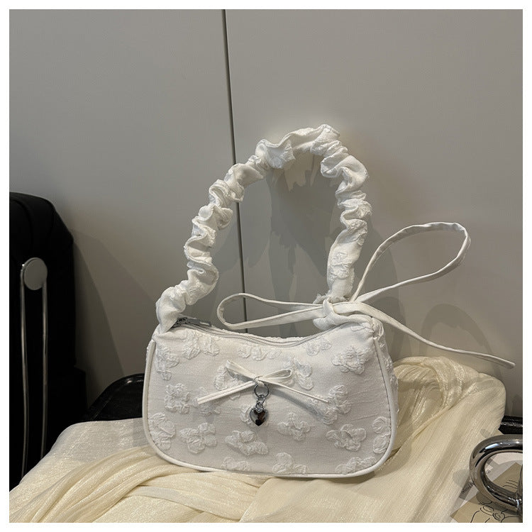 French Niche Bag for Women2025Summer New Fashion ins Sweet Cool Girl Versatile Fashion Single Shoulder Bag Underarm Bag