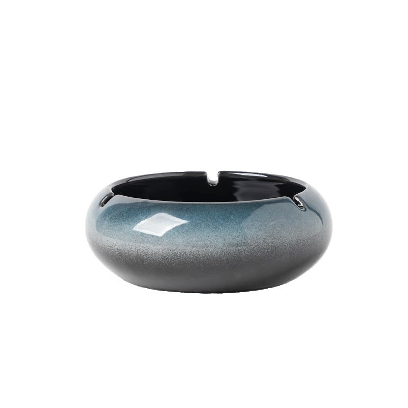 Large Ashtray Creative Personality Ceramic Ashtray Home Retro Chinese Style Living Room Light Luxury Office Trendy Ashtray