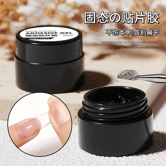 Wearable Nail Special Solid Glue Nail Patch Glue Phototherapy Function Extended Nail Patch Adhesive Long-lasting Firm Adhesive for Rhinestones