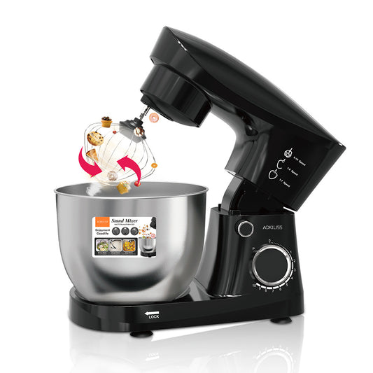 ACKILISS Cross-border Household Multi-Function4.0L Dough Mixer for Beating Egg Liquid, Kneading Dough, and Filling3Combination1Stand mixer