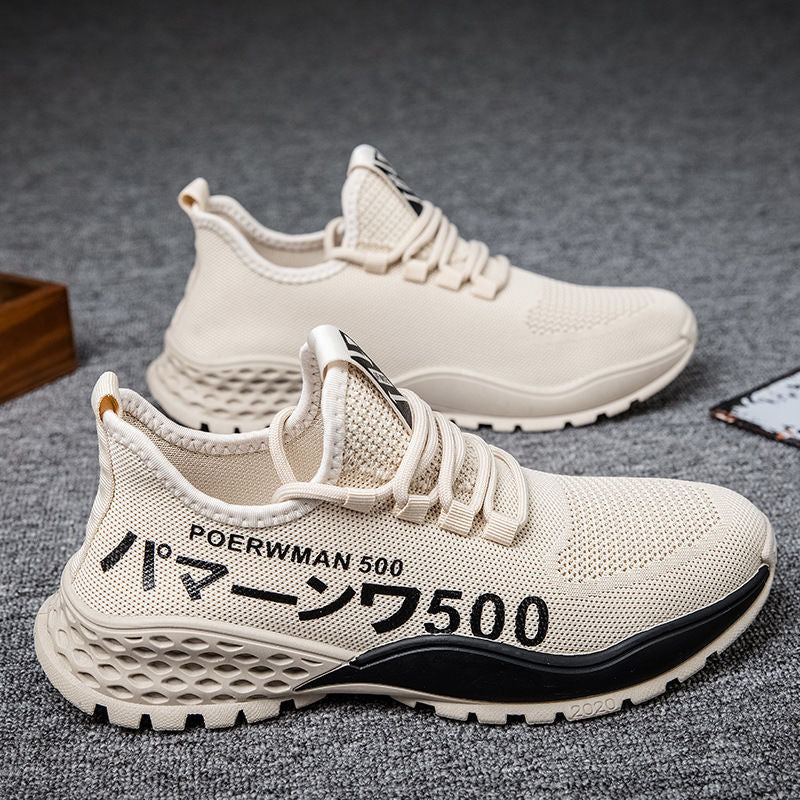 Men's Sneakers2024Spring New Trendy Casual Shoes Running Shoes Couple Shoes Mesh Flyknit Shoes Export