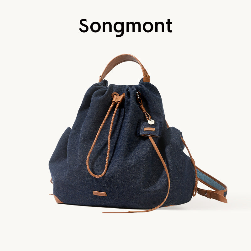 【Wen Qi Same Style】Songmont Yamashita Arimatsu Baina Series Women's Large Capacity Commuter Backpack Laptop Bag