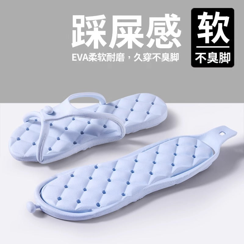 Foldable Slippers Summer Travel Portable Outdoor Swimming Beach Disposable Flip-Flops Hotel Travel Slippers