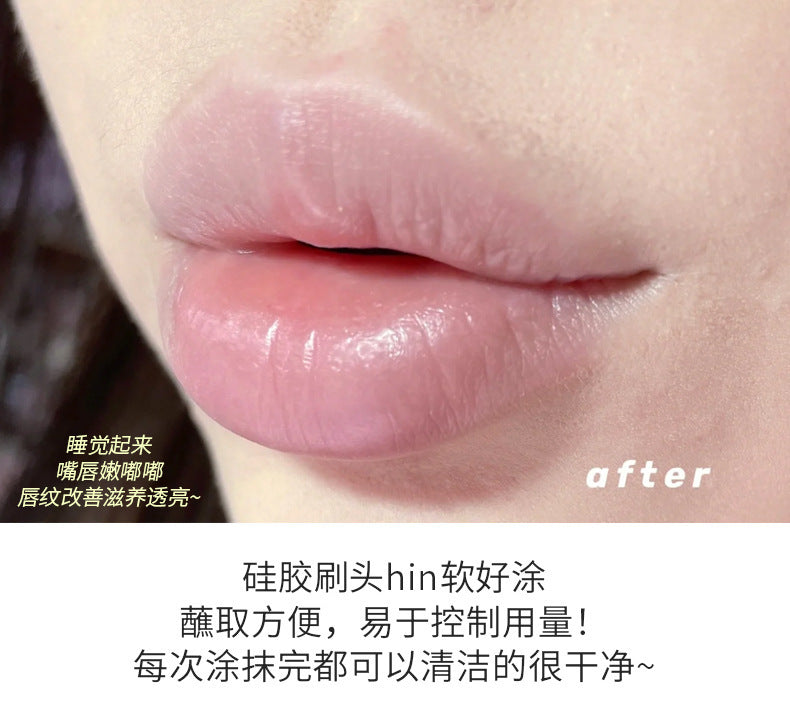Gege bear Gogo Bear Bowknot Radiant Lip Gloss Hydrating Moisturizing Nourishing Lip Line Reducing Jar Lip Oil