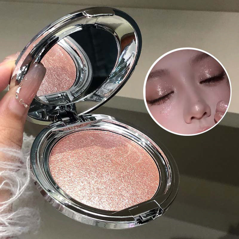 kakashow Single Color Highlighter Cream Crushed Diamond Clear Sparkling Pearl Fine Shimmer 3D Brightening Mashed Potato Blush C465