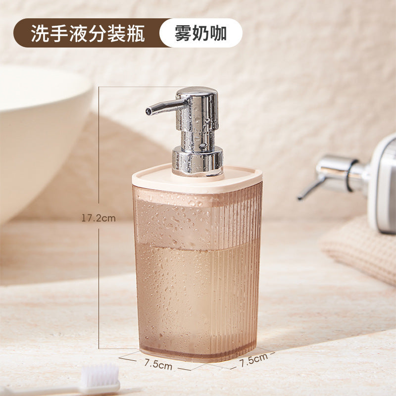 Luxury Hotel Hand Sanitizer Dispenser Bottle High-Value Bathroom Shower Gel Shampoo Empty Bottle Press-Type Set