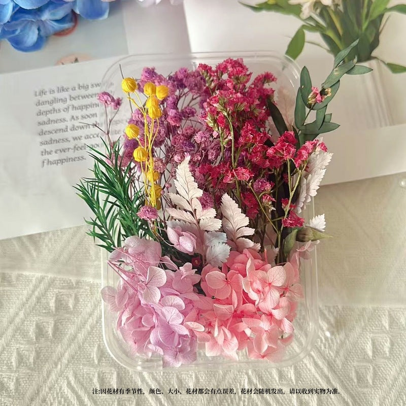 Dried Flowers Eternal Flowers Handmade Exquisite Material Kit Wreath Dried Flowers Trees Hydrangea Decoration Eternal Dried Flowers Material