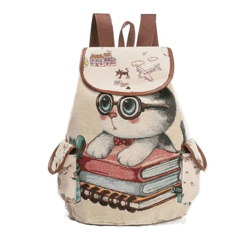 Traditional Style Backpack Chinese Style Travel Cute Cat Unique Backpack Large Capacity Outdoor Versatile Embroidered Backpack http://detail.1688.com/offer/966088612559.html